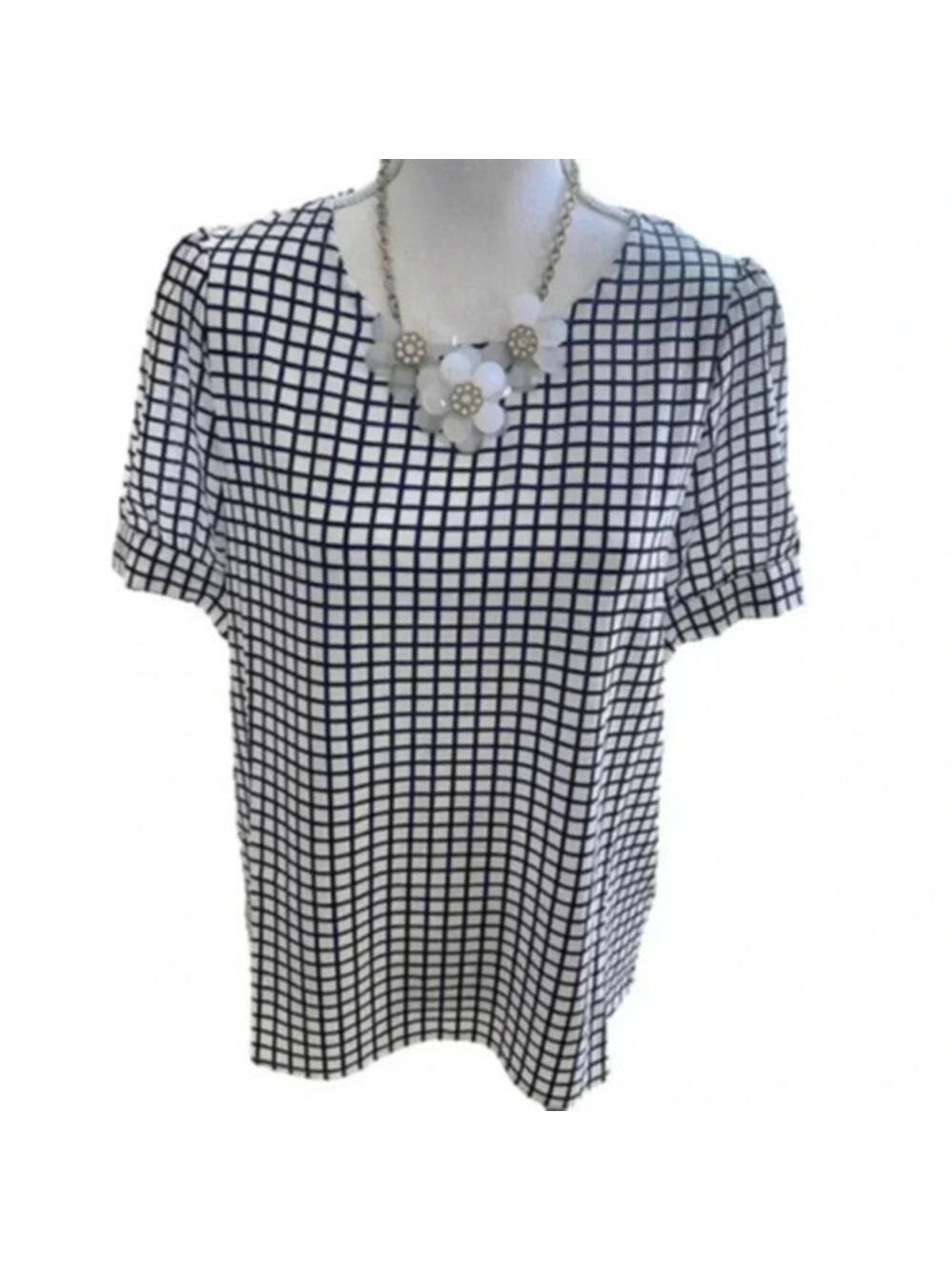 Adrianna PAPELL Puff sleeve button bac…